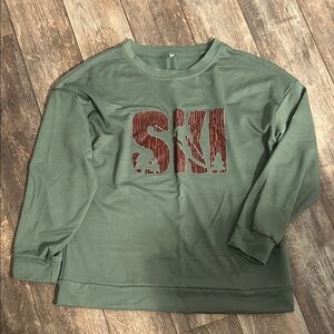 Green SKI Sweatshirt